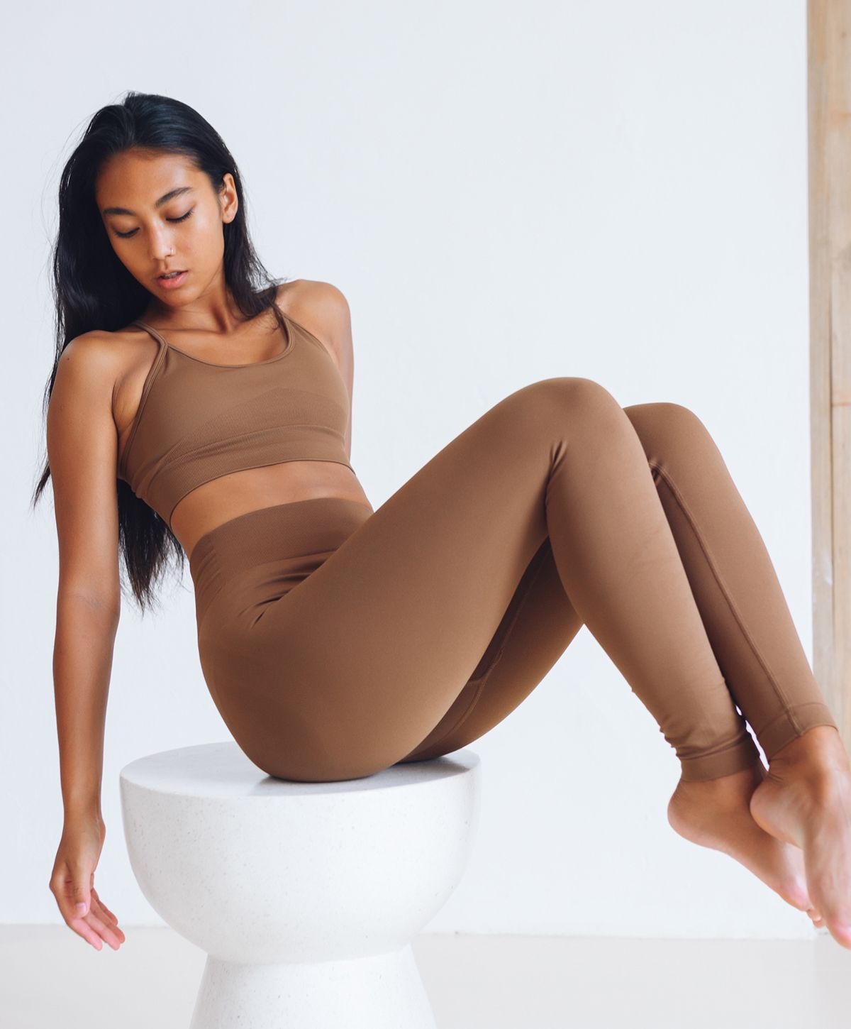 Close-up of a woman showcasing natural beauty.