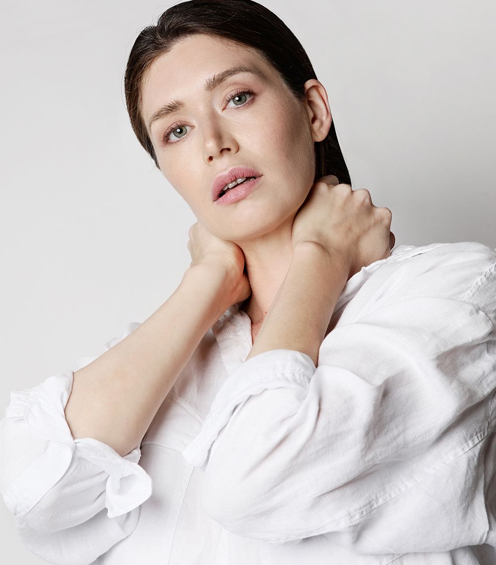 north olmsted medspa model with dark hair